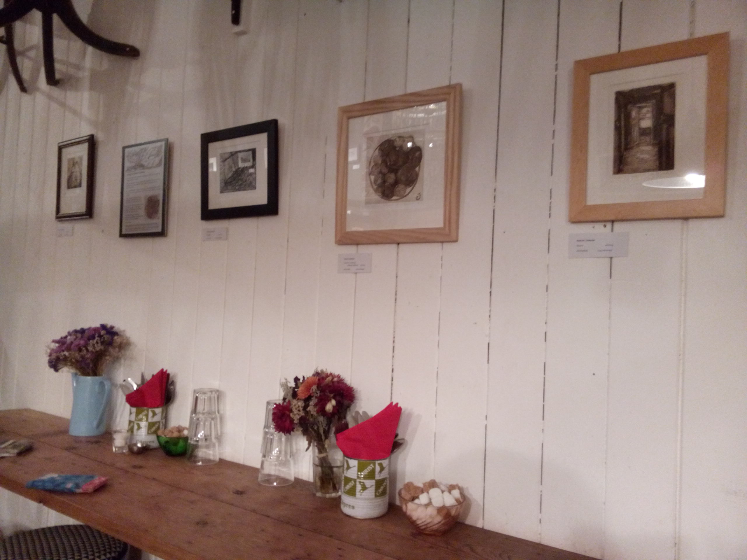 Four etchings at Oxfork 2015 Loving Lines exhibition