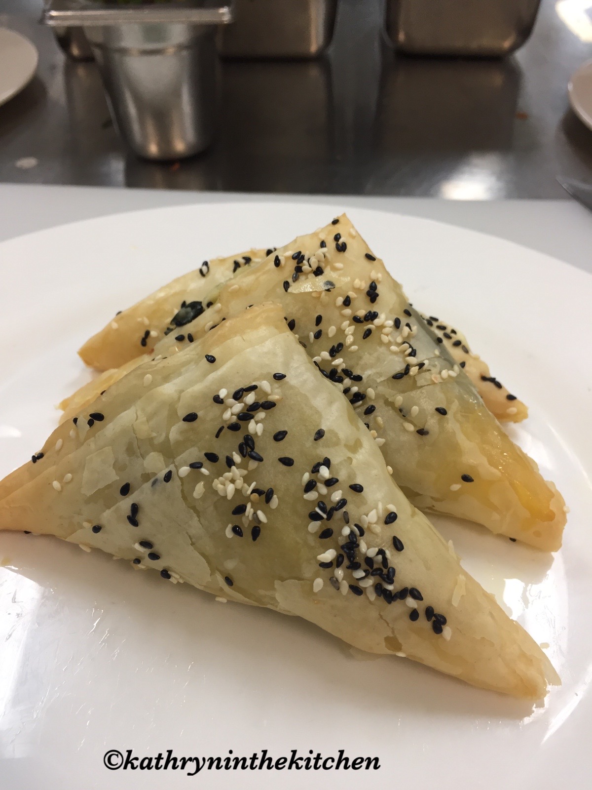 Baked Spinach & Ricotta Triangles