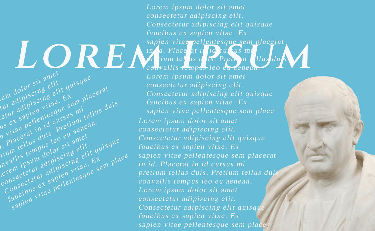 Cicero text used for place holder