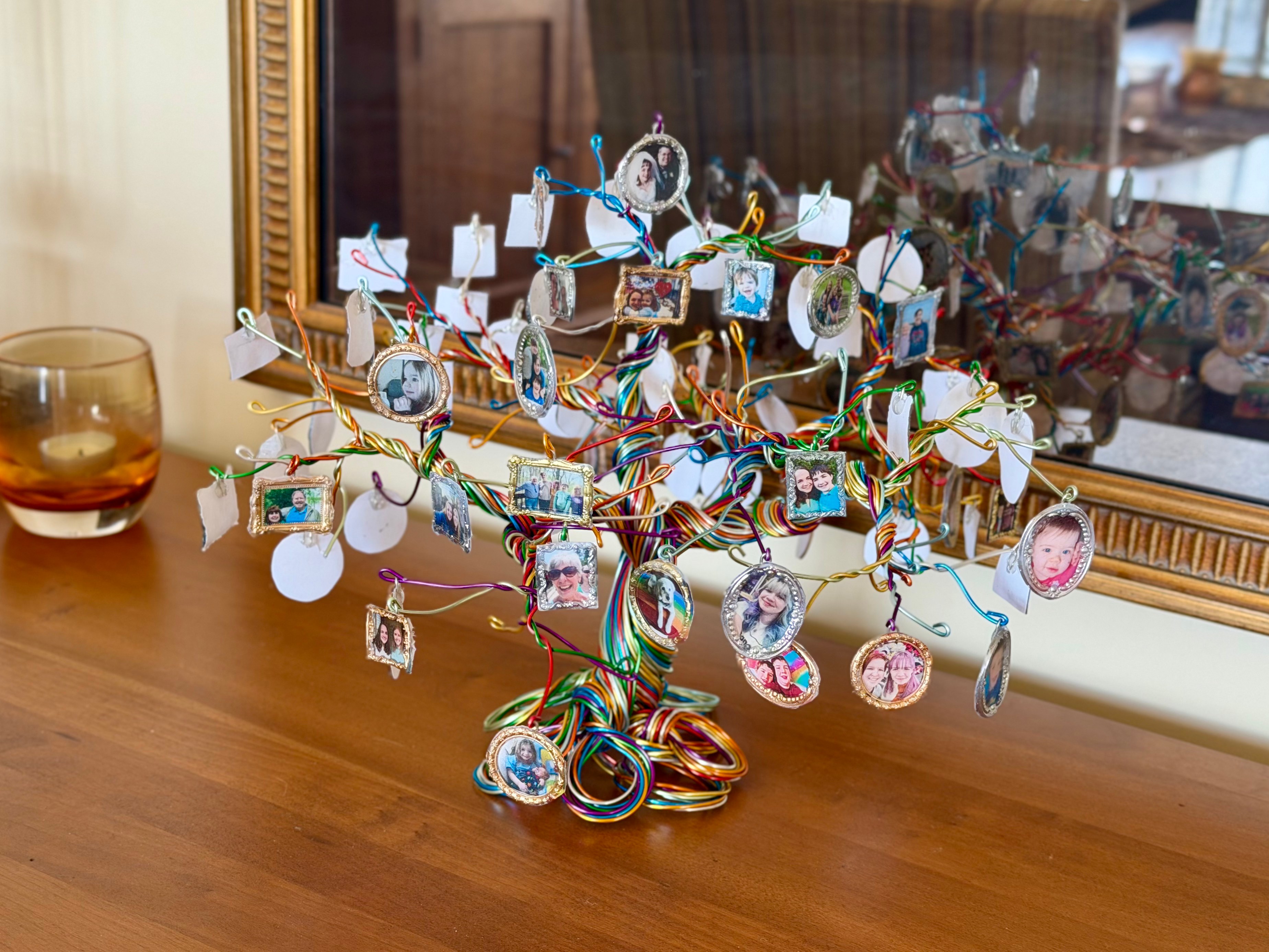 DIY Wire And Photo Family Tree