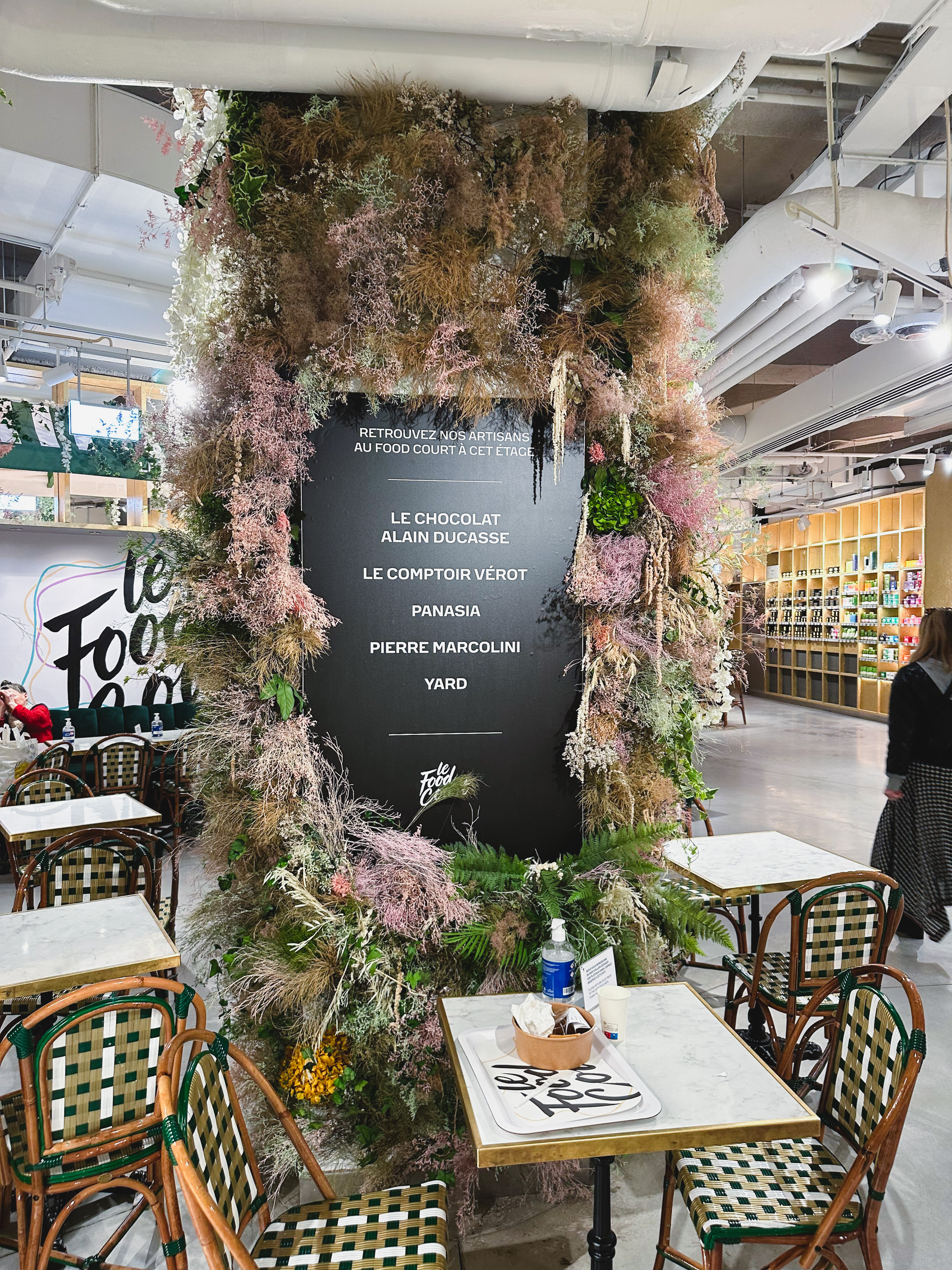 The food court at Galeries Lafayette