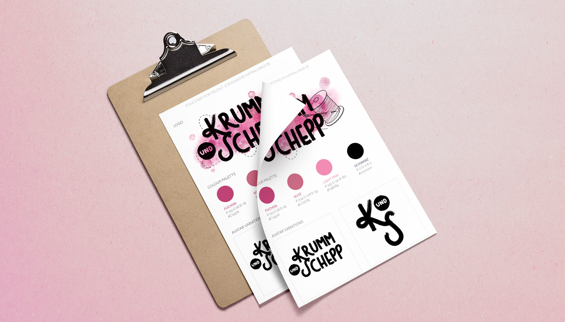 Krumm Schepp Logo Katrin Lange Design