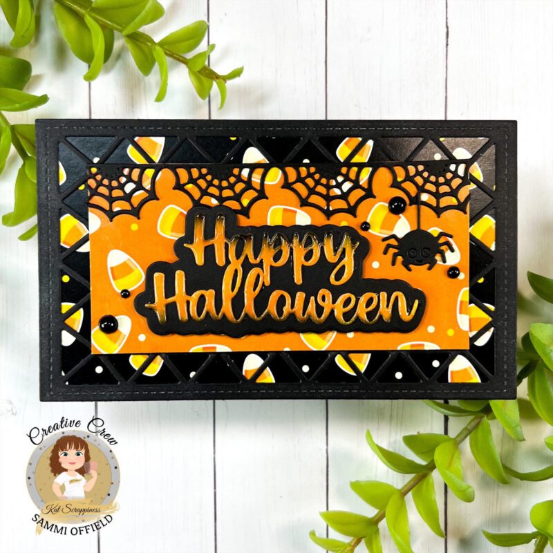 Candy Corn Halloween Card Kat Scrappiness Blog
