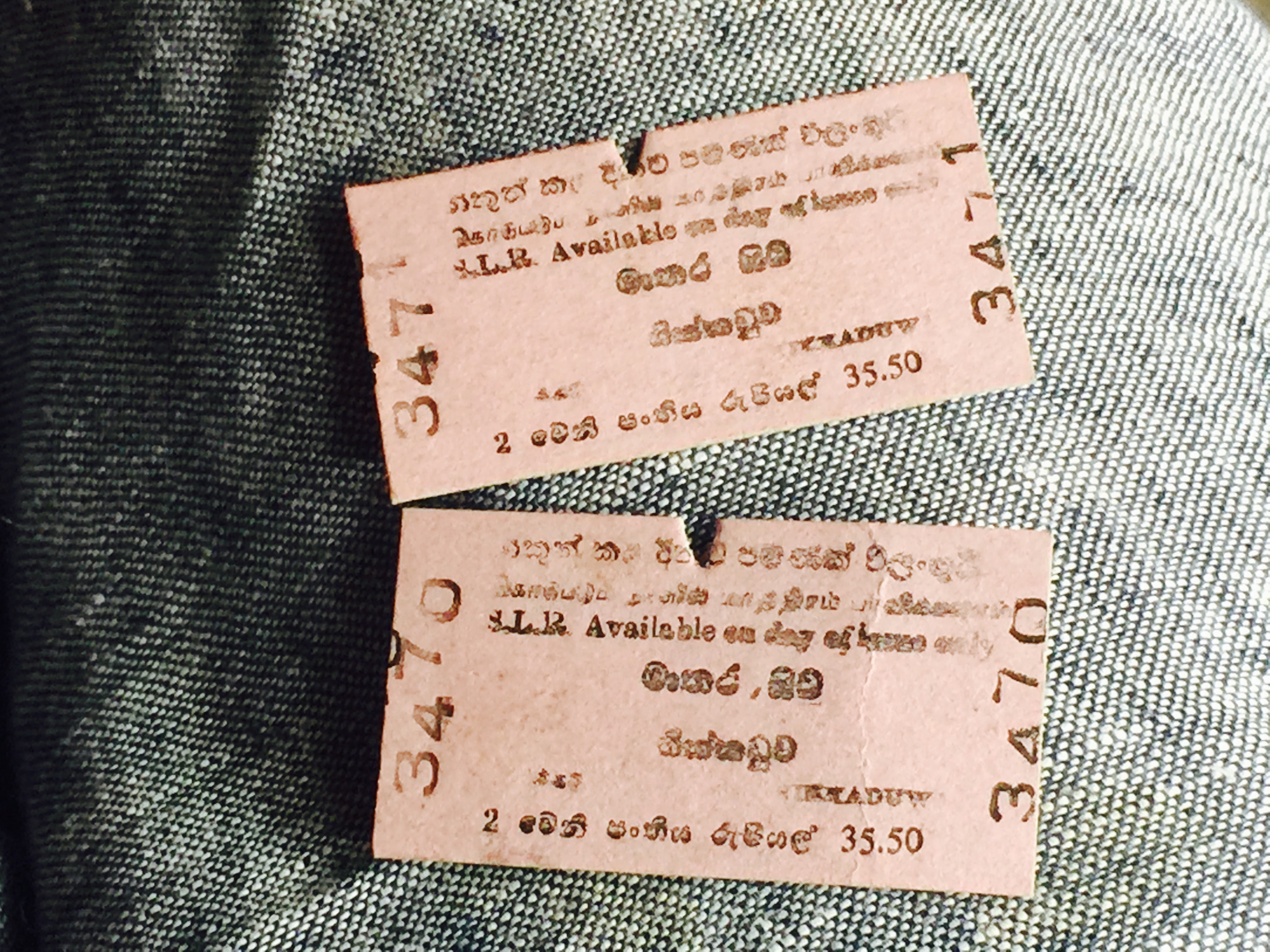 Sri Lankan Train Tickets