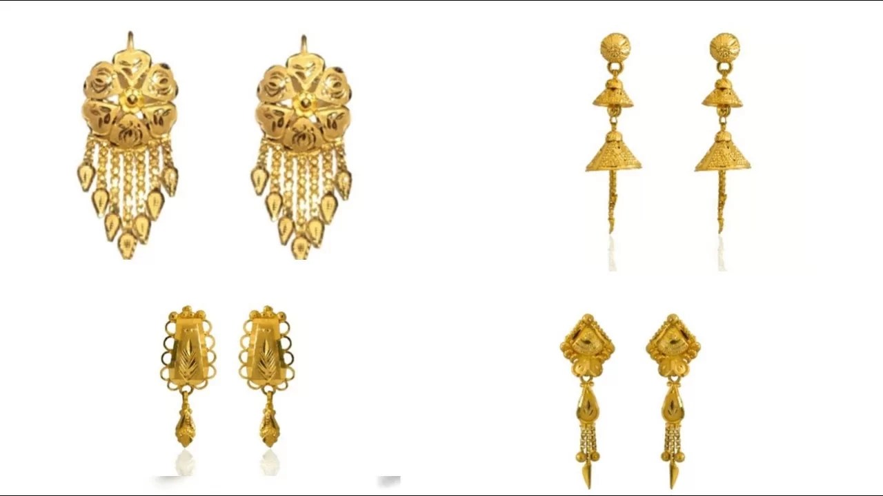 Gold earrings designs