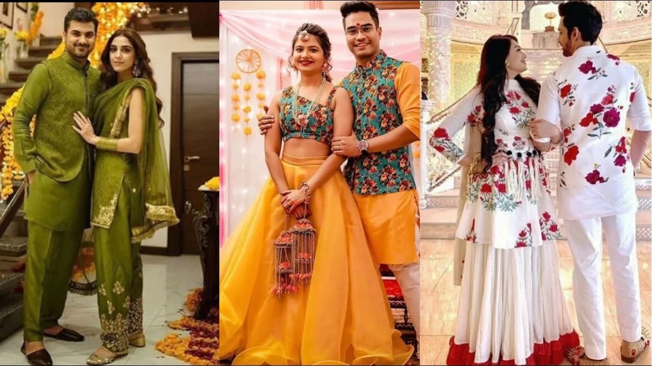 Bride groom matching dress ideas