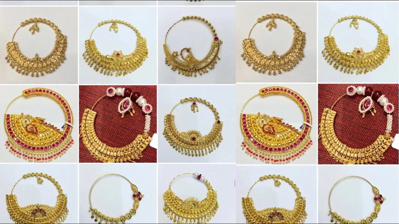 Gold nath designs