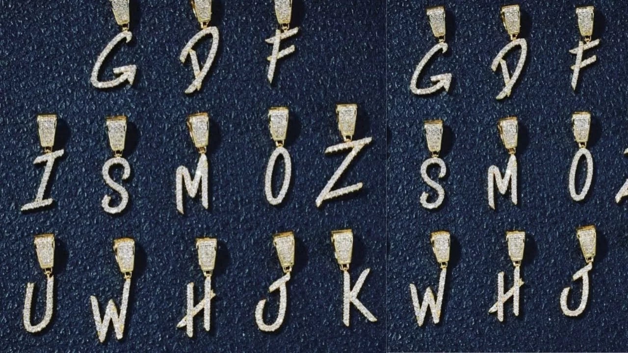 gold pendant alphabet designs Archives 