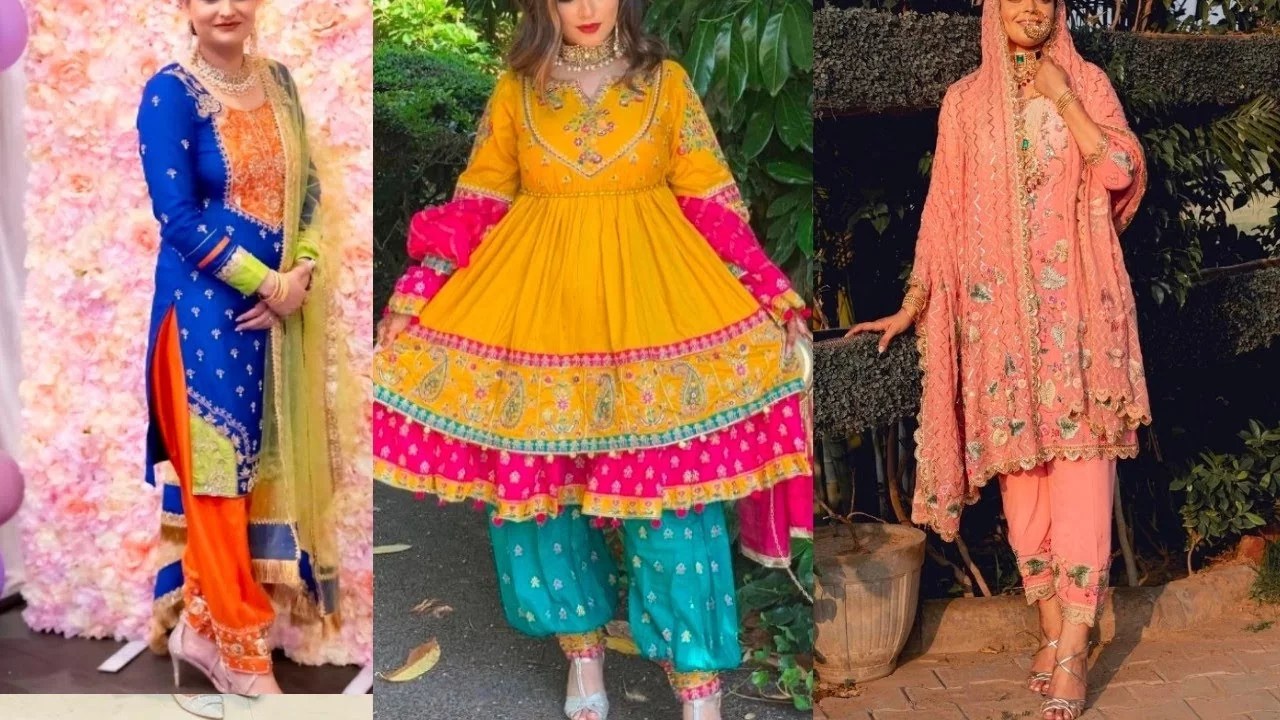 Bright colors for parties in Punjabi suits stylish colourful Punjabi suits Kaurtrends