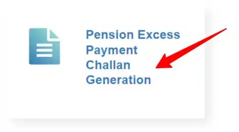 Excess Payment Challan Generation