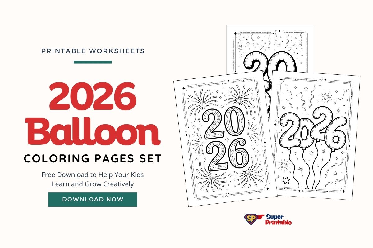 2026 Balloon Coloring Pages Free PDF Printables 2026 Balloon Coloring Pages Feature Image 