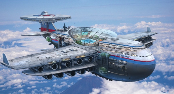 5千人収容の「空飛ぶホテル」！？超大型旅客機「Sky Cruise」の