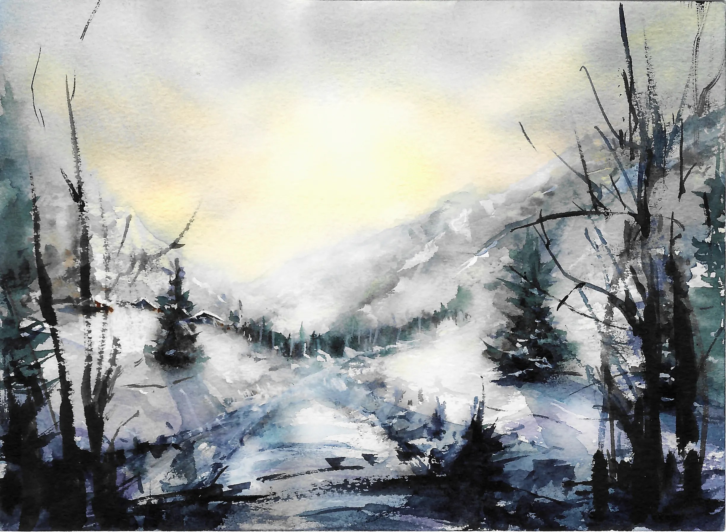 Original watercolor Painting