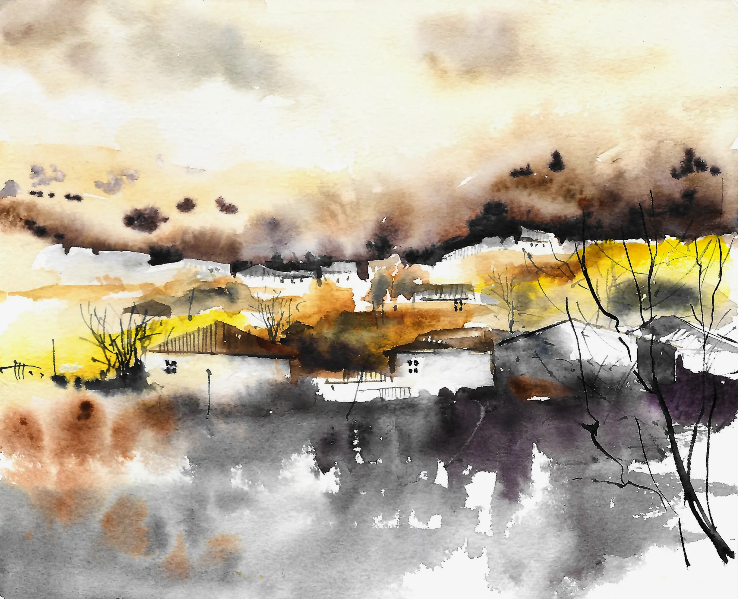 Original watercolor Painting