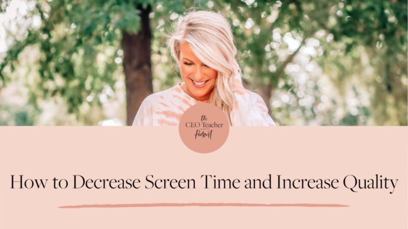 Resolution Decrease Screen Time Equip Encourage Empower - Beautiful Sunset Pattern - Retina