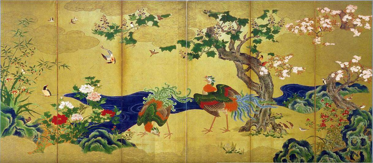 Phoenix Birds by Kano Eitoku