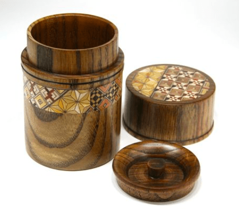 Yosegi tea container
