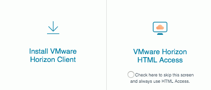 Image of VMWare Horizon Client install window
