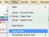 How Do I Use Scene View Final Draft
