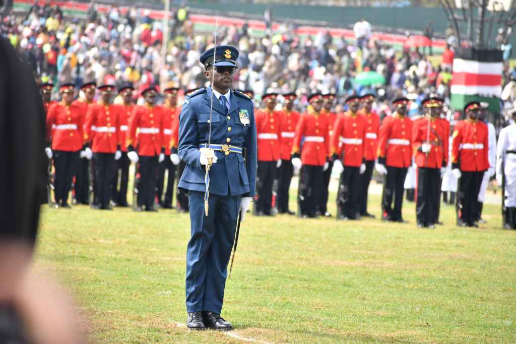 Parade Commander during the Jamhuri Day Celebrations. Photo/Jackson Mnyamwezi