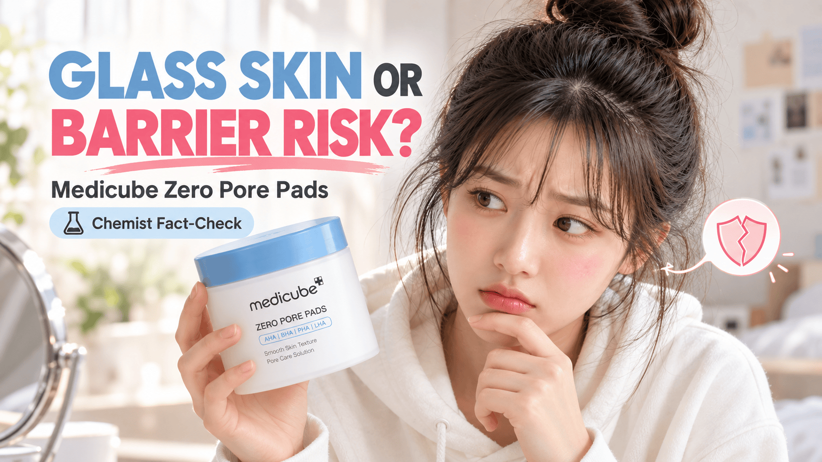 Bonghee considers Medicube Zero Pore Pads and a skin barrier caution