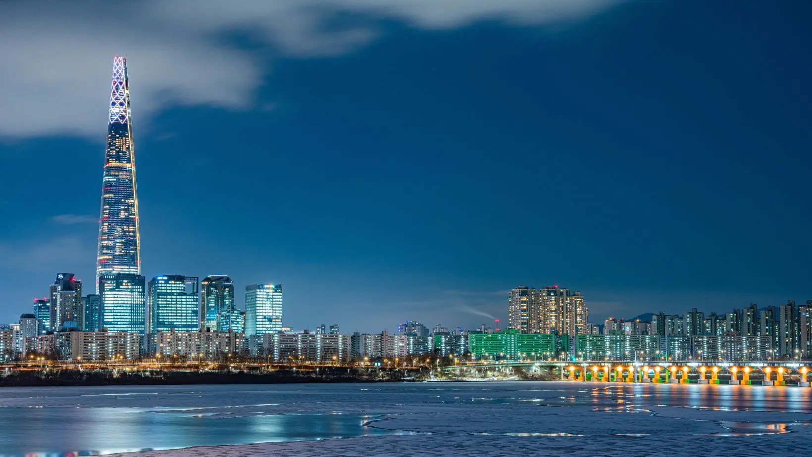 Vista de la ciudad de seúl en Corea del sur