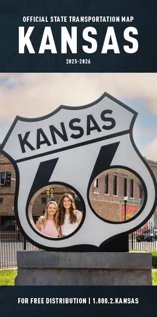 New 2025 2026 Kansas Map Highlights Scenic Byways Route KDOT Map 