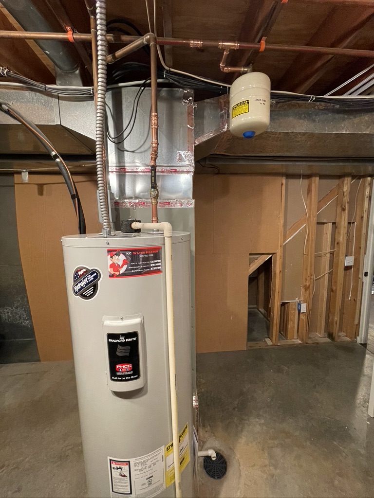Electric water heater by Bradford White