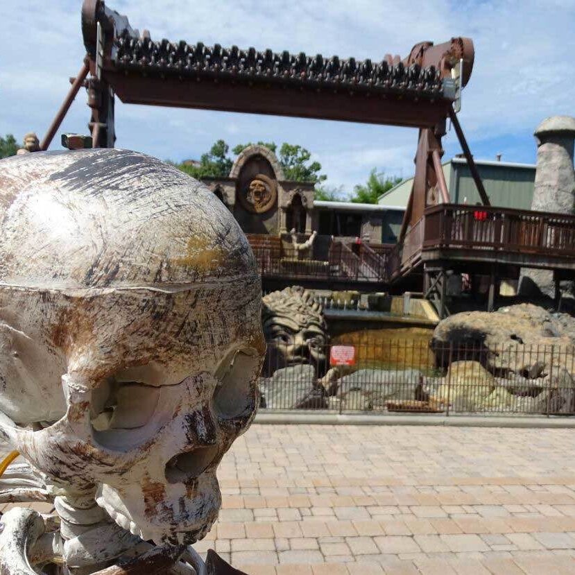 The skeleton is overlooking Crypt