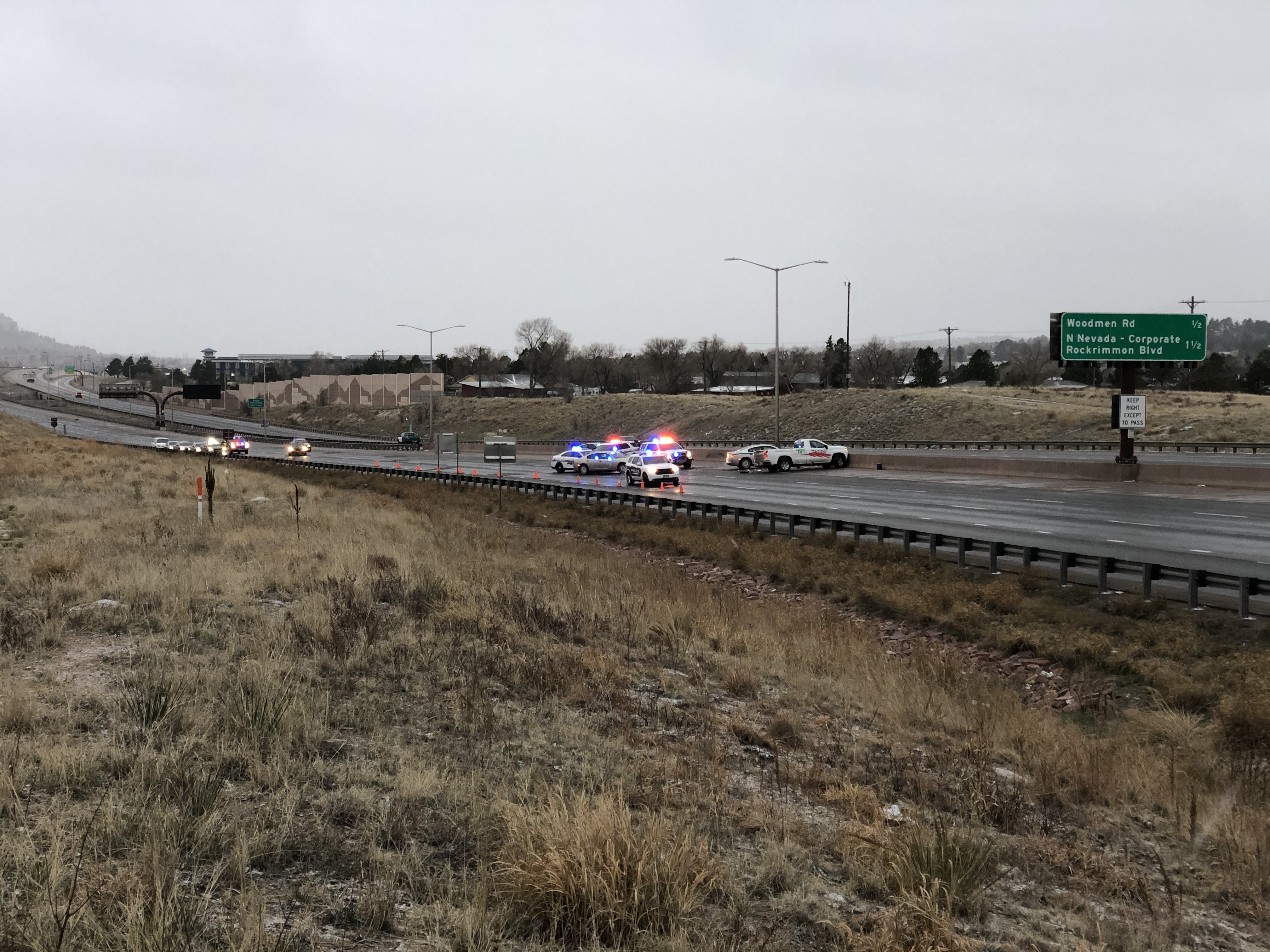 officer-involved shooting following chase closes i-25 in colorado springs on car accident fountain colorado today