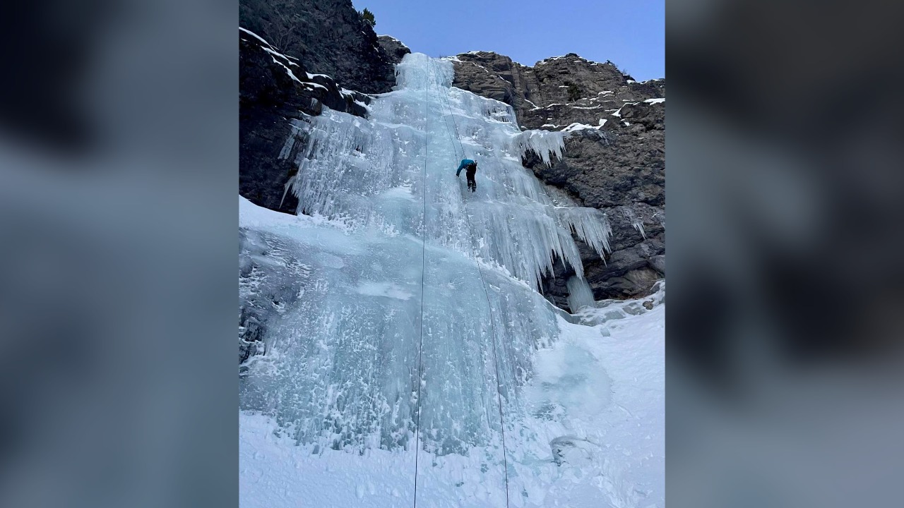 Photos: Skiers rescued from frozen waterfall in Colorado mountains