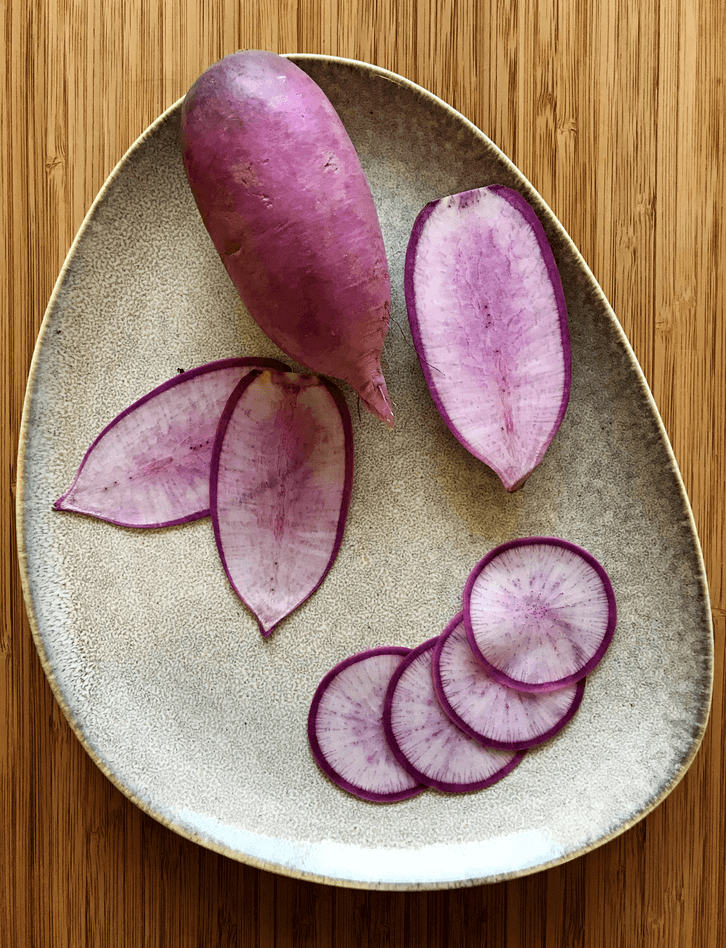 picture Purple Ninja Radish Recipe large purple ninja radish keany produce