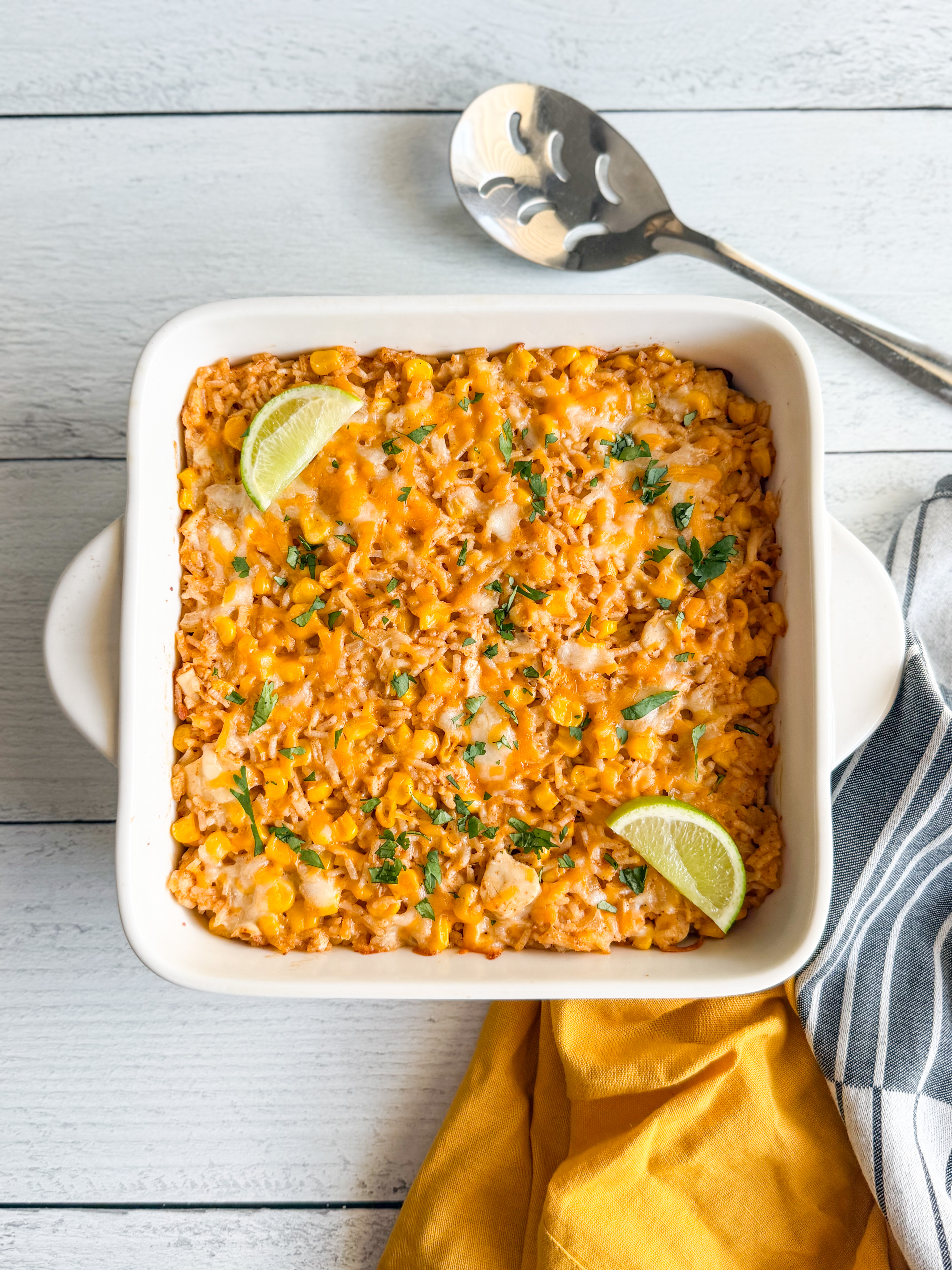 Mexican Street Corn Chicken and Rice Casserole Weight Watchers Recipe