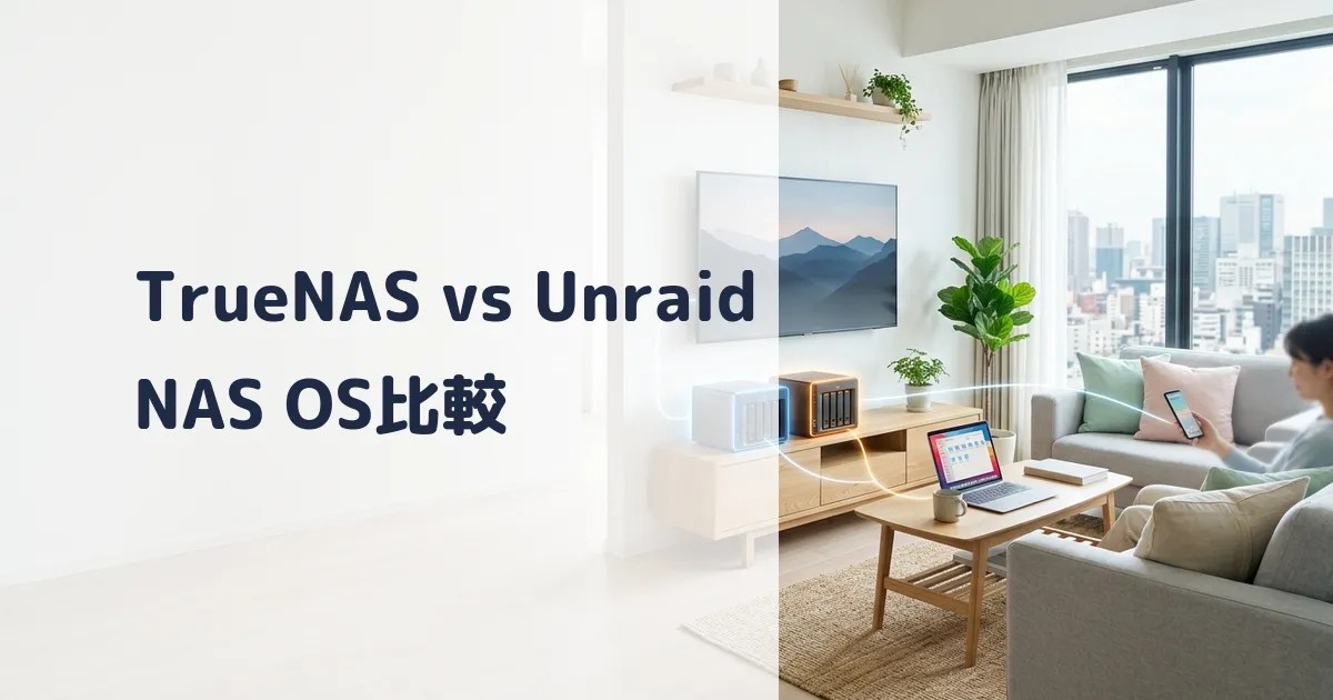 TrueNAS vs Unraid！使って分かった違いと選び方