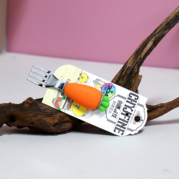 Children Steel Carrot Fork