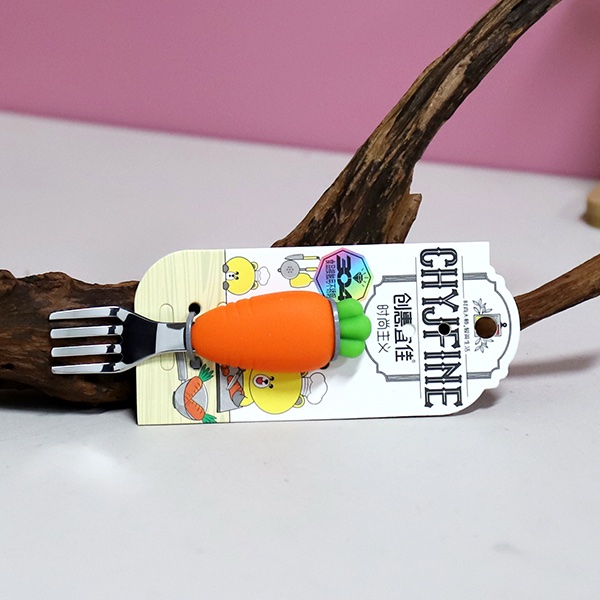 Children Steel Carrot Fork