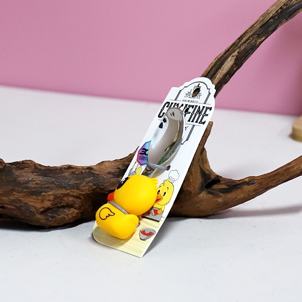 Children Steel Spoon Yellow Duck