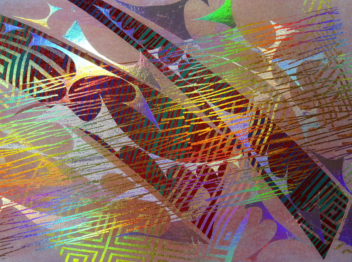 簡単に抽象画を作る（はがきサイズ）-Ⅰ – KEISUI ART STUDIO