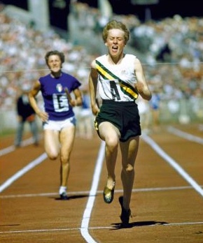 Betty Cuthbert flying at the Melbourne 1956 Games is a feature of Chapter 15 of the book From Athens With Pride, written by Harry Gordon and launched in Sydney on 9 May 2014.