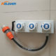 32a 3PH PDL to 3 x 32a 1PH Ceeform Waterproof Distro Box