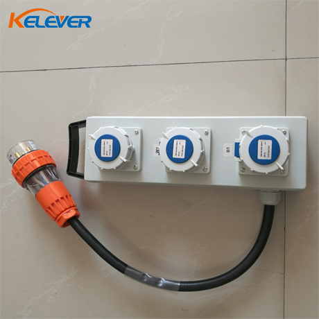 32a 3PH PDL to 3 x 32a 1PH Ceeform Waterproof Distro Box