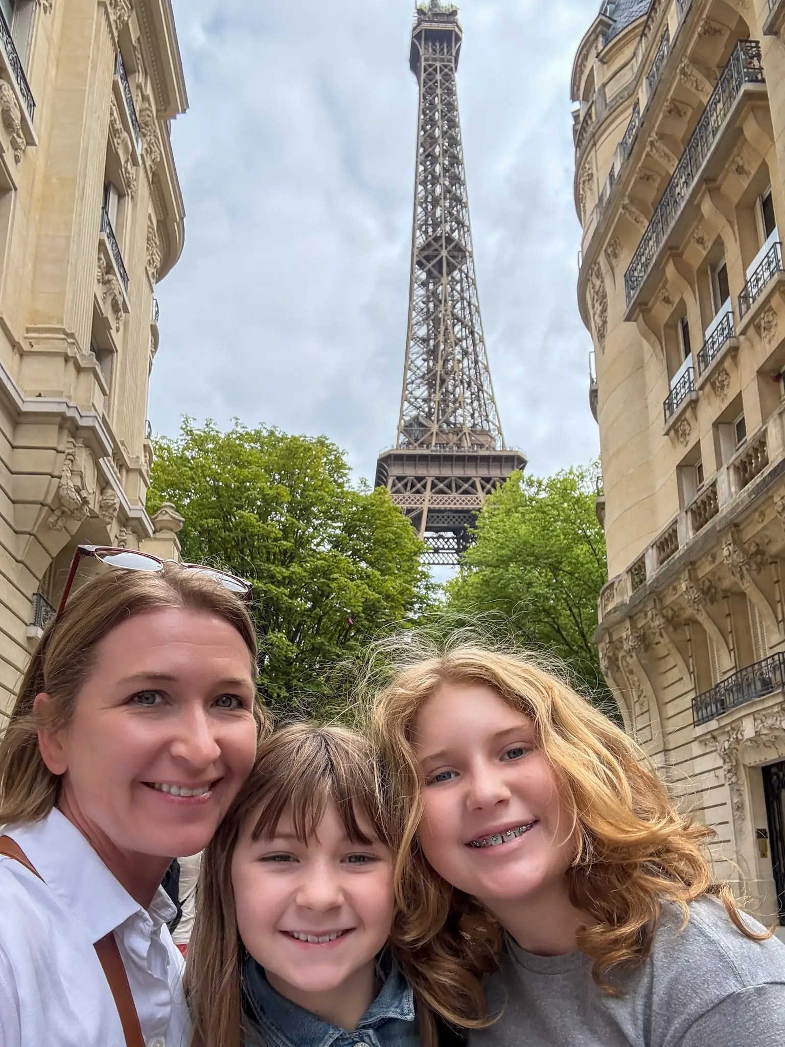 Eiffel Tower with kids