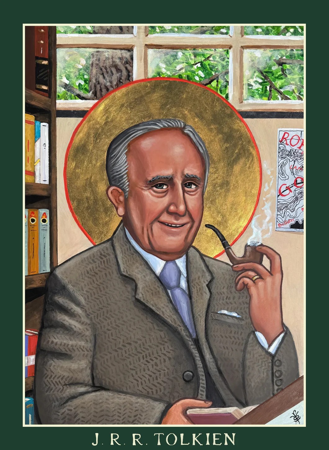 J R R Tolkien Original Icon Kelly Latimore Icons