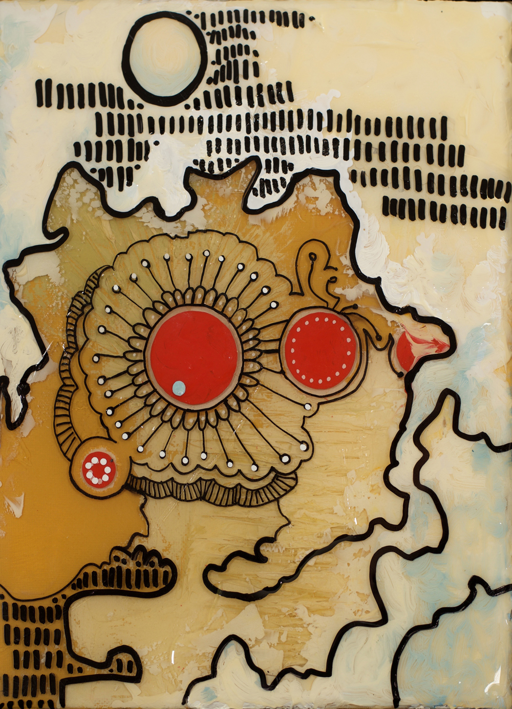 Direction 8"x10" Oil and Resin on Canvas