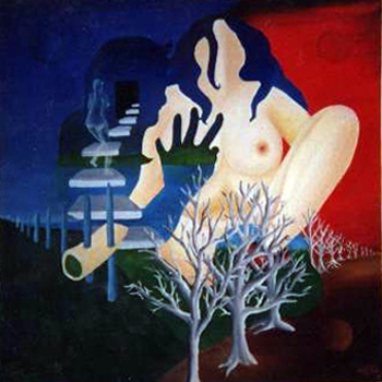 Escape 36"x36" oil on canvas (1996)
