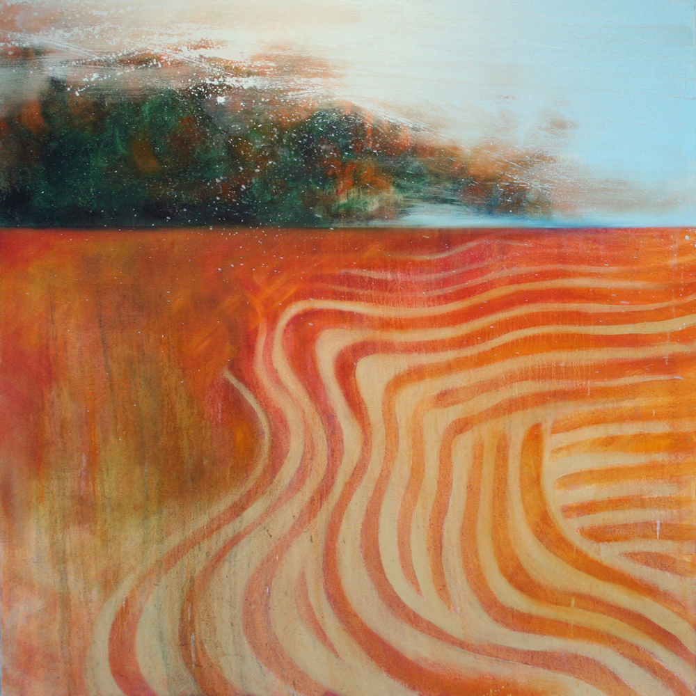 Field 48"x48" oil and resin on canvas