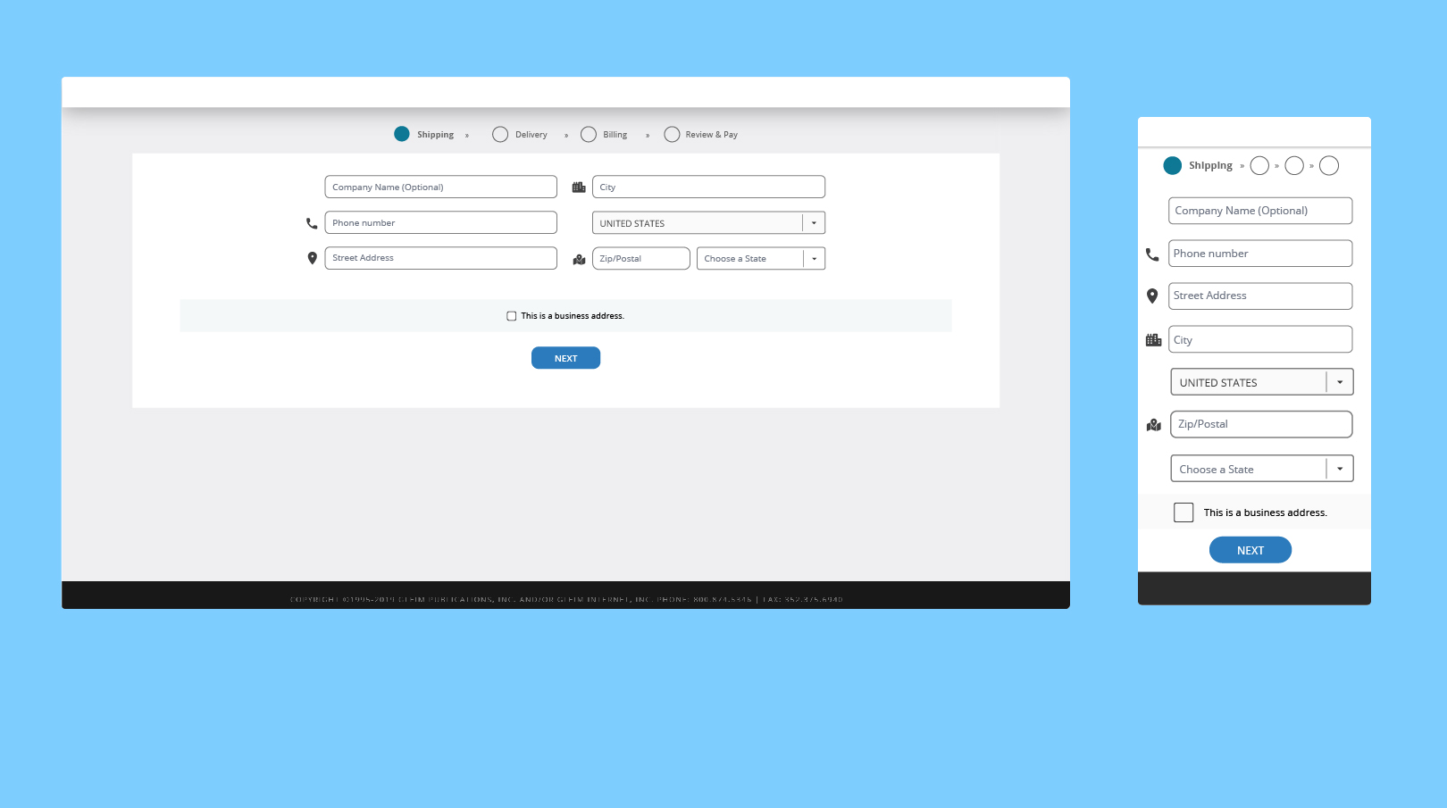Desktop Checkout Process Responsive 2