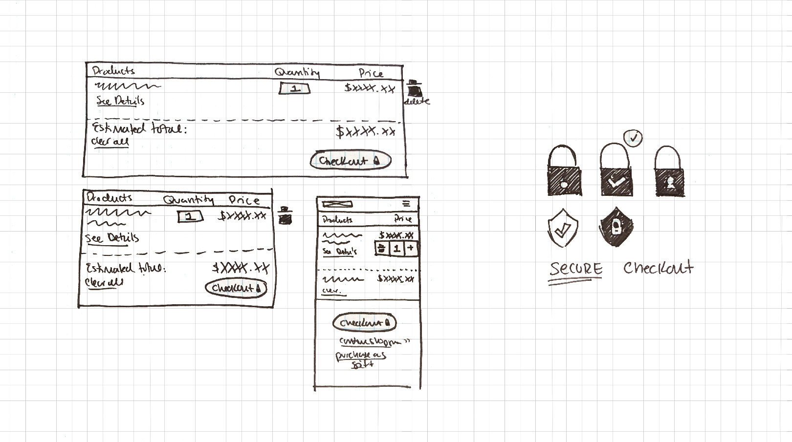 Wireframe Cart Example