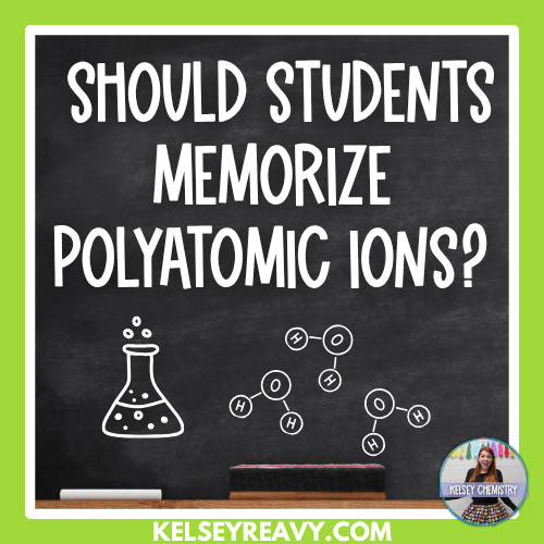 polyatomic ions high school chemistry