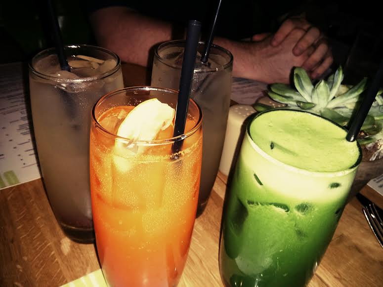 drinks, that i cannot remember, from another meal!